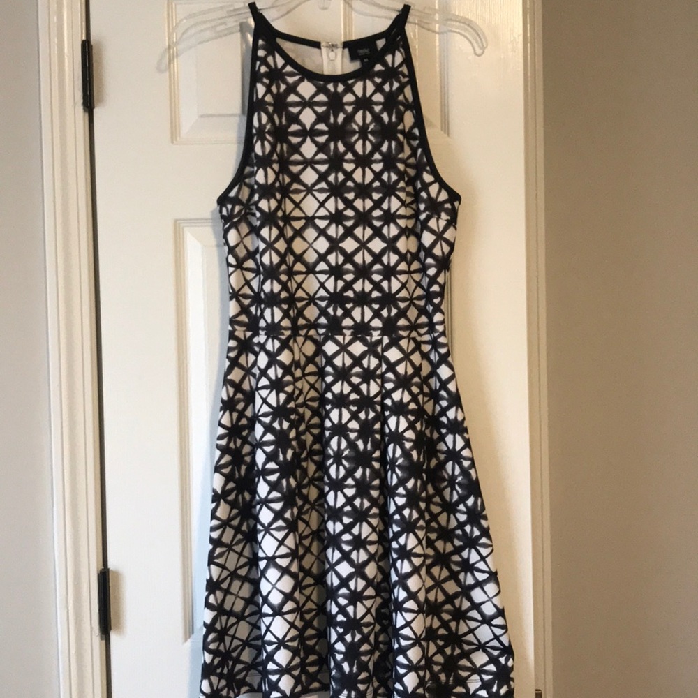 B&W Skater Dress